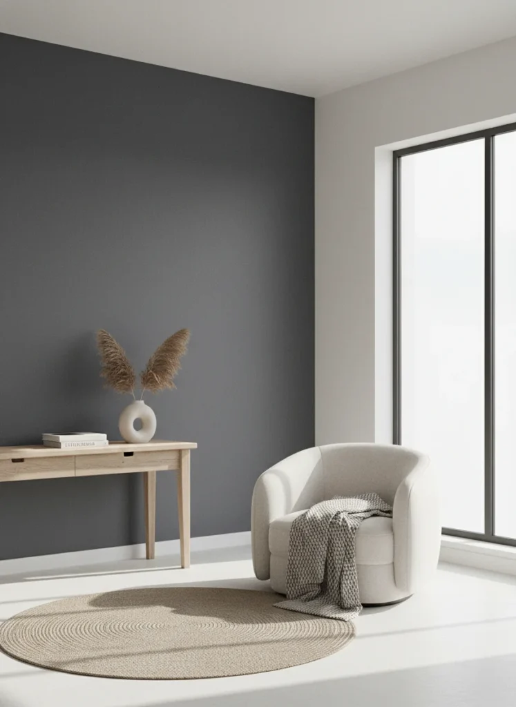 Soft Charcoal — One Wall Only