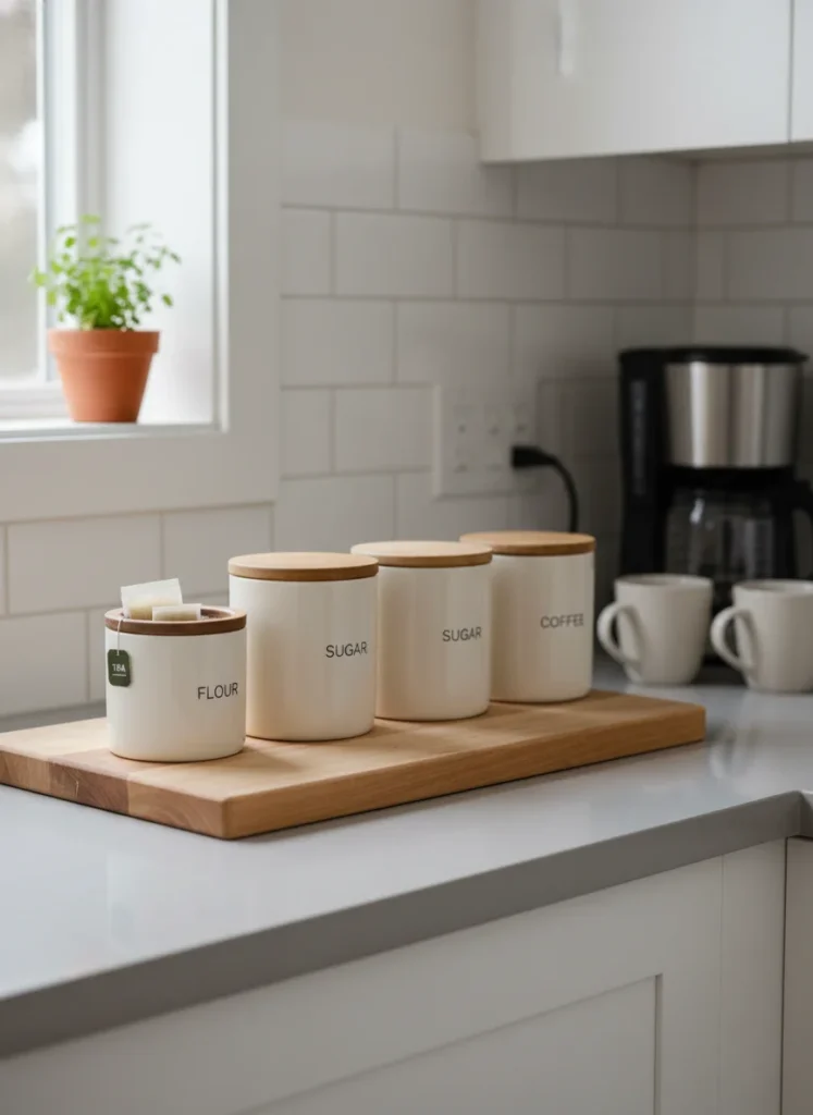 Organize the Counter With Matching Canisters